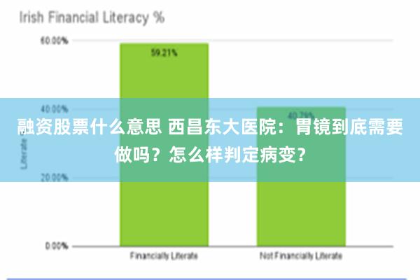 融资股票什么意思 西昌东大医院：胃镜到底需要做吗？怎么样判定病变？